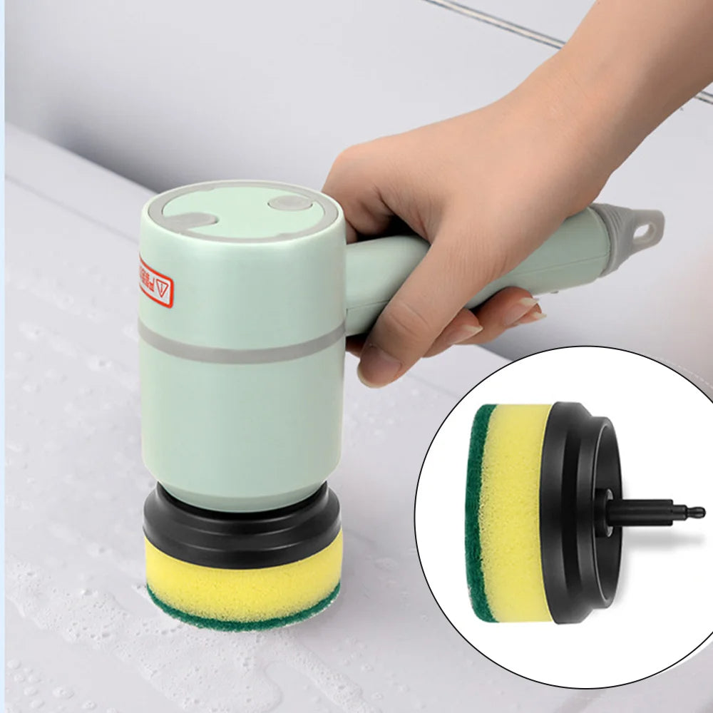 Wireless Electric USB Rechargeable Automatic Kitchen Dishwashing Bathtub Tile Professional Cleaning Brush